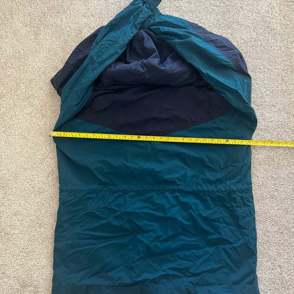 Lands End 90s Vintage Retro Utility Chore Barn Jacket Purple Teal Blue Large - Picture 6 of 8
